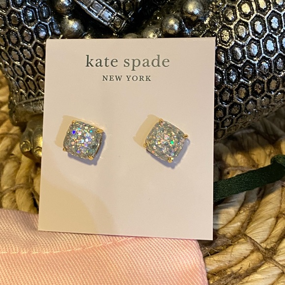 Kate Spade Opal glitter studs ✨ - Picture 2 of 6